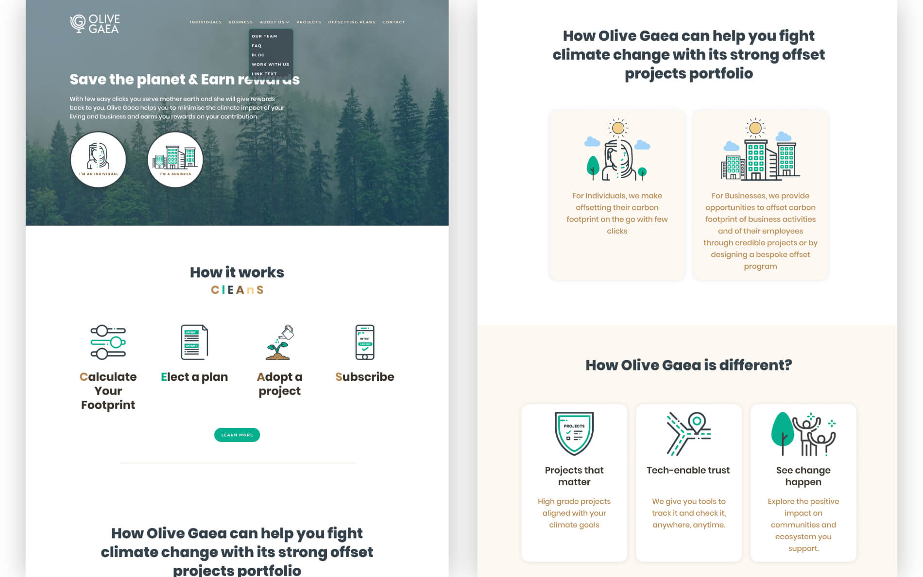 Olive Gaea front page