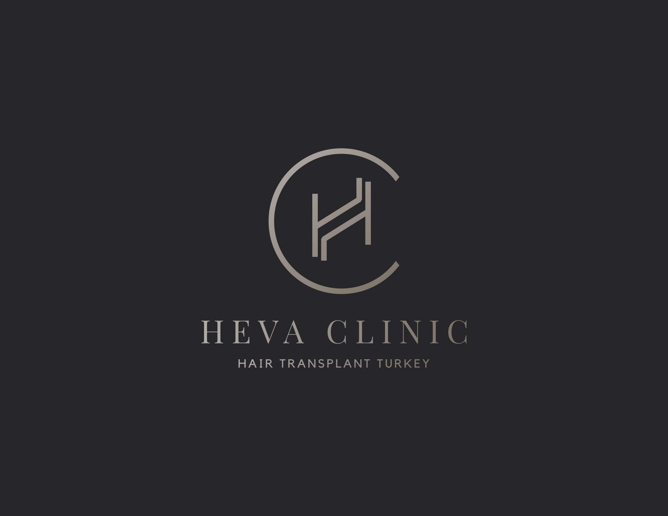 Heva clinic logo design vertical version