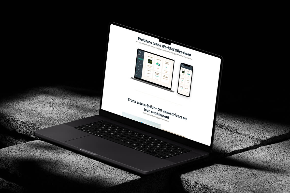 Olive Gaea's website design is responsive