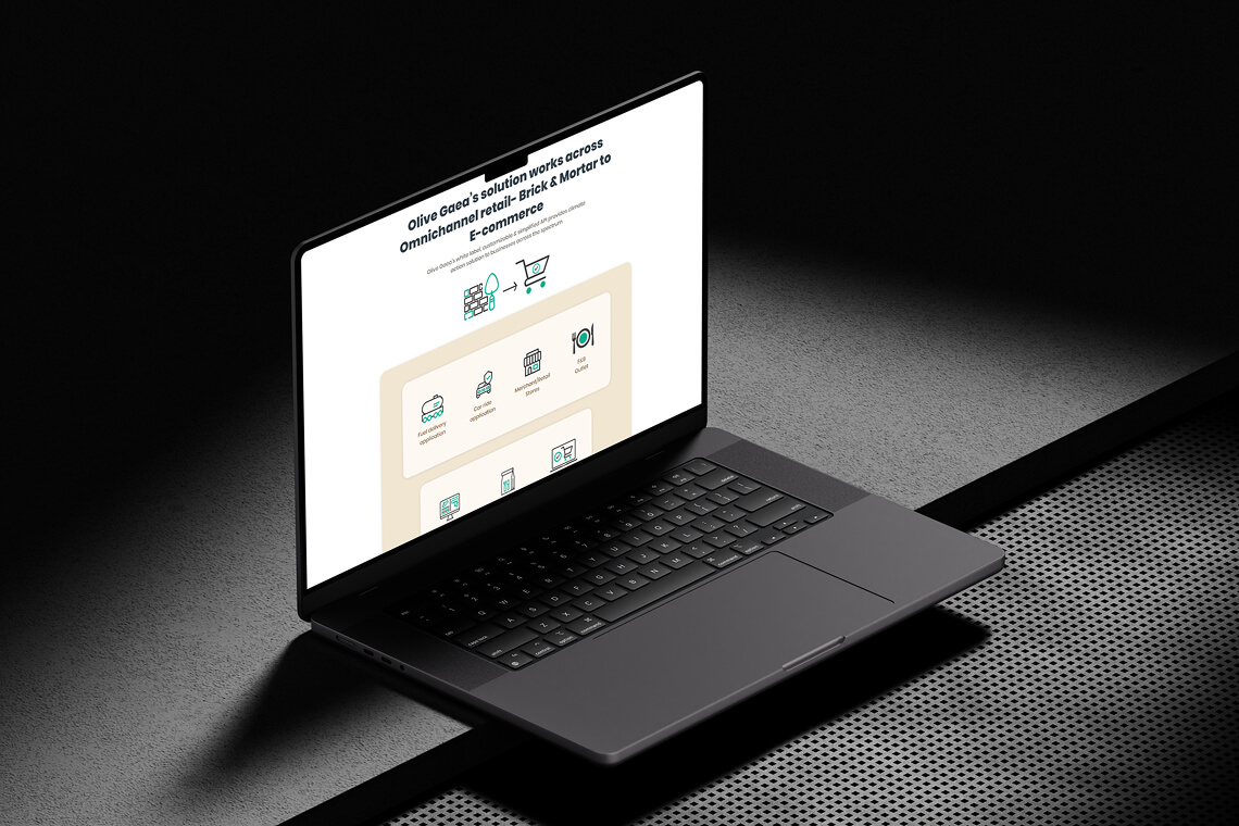 Olive Gaea website design